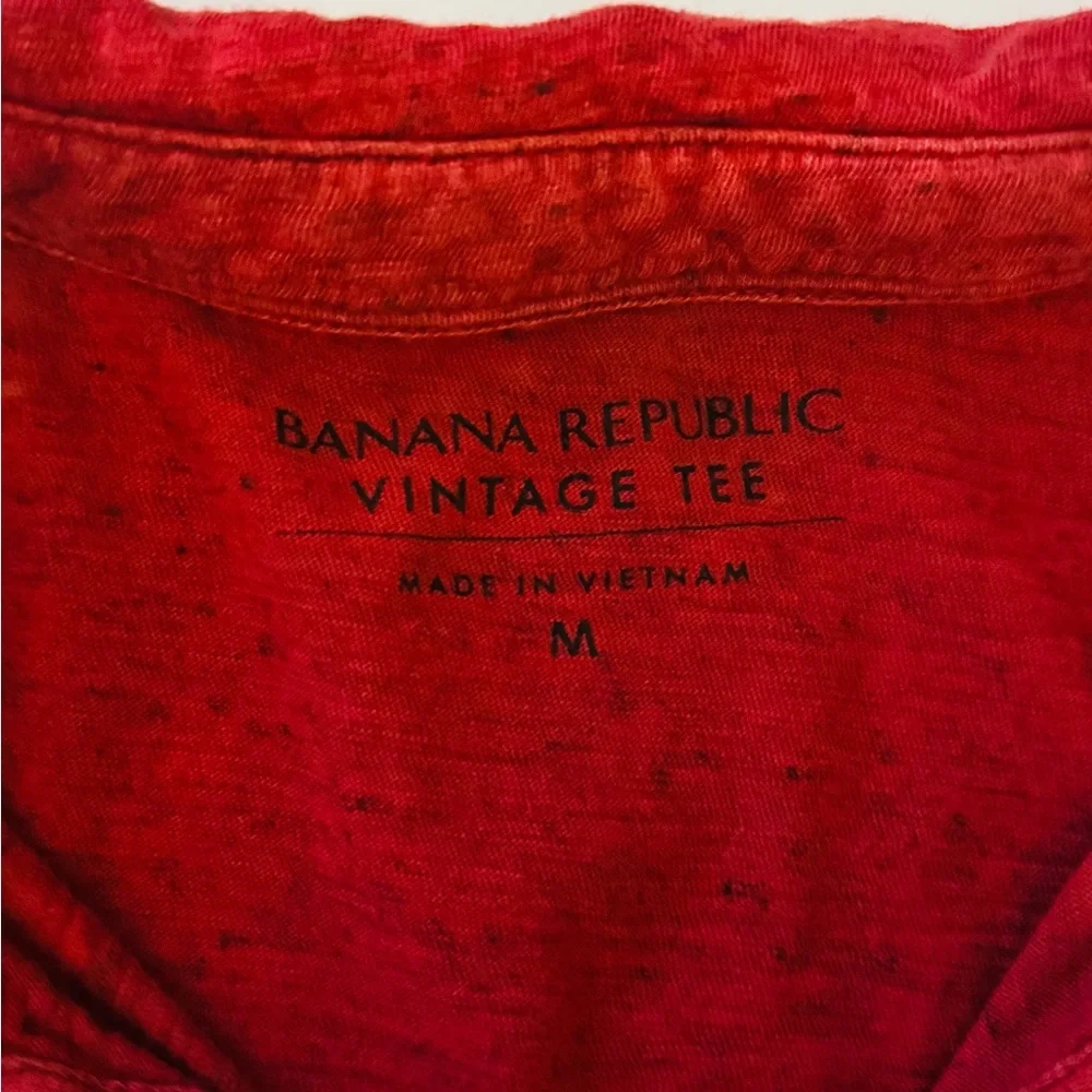 VTG Banana‎ Republic Classic Red Polo Shirt Work Casual Business - Picture 5 of 7